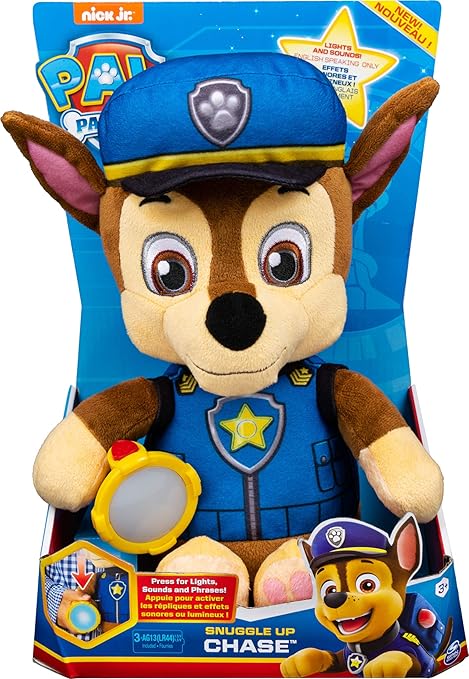 Paw Patrol, Snuggle Up Chase Plush with 