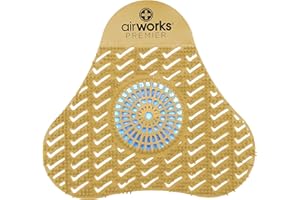 HOSPECO AirWorks AWSP231 Premier Urinal Screen with Block, Citrus Grove, 5" Height x 4" Length (Pack of 12)