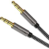 Ruaeoda Aux Cord 3 ft,Sweat-Resistant 3.5mm Audio Cable Male to Male Stereo Hi-Fi Sound Nylon Braided aux to aux TRS 1/8 Cable for Headphones Car Home Stereos Speakers
