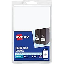 Amazon.com: Avery Self-Adhesive Removable Labels, 3 x 4 ...