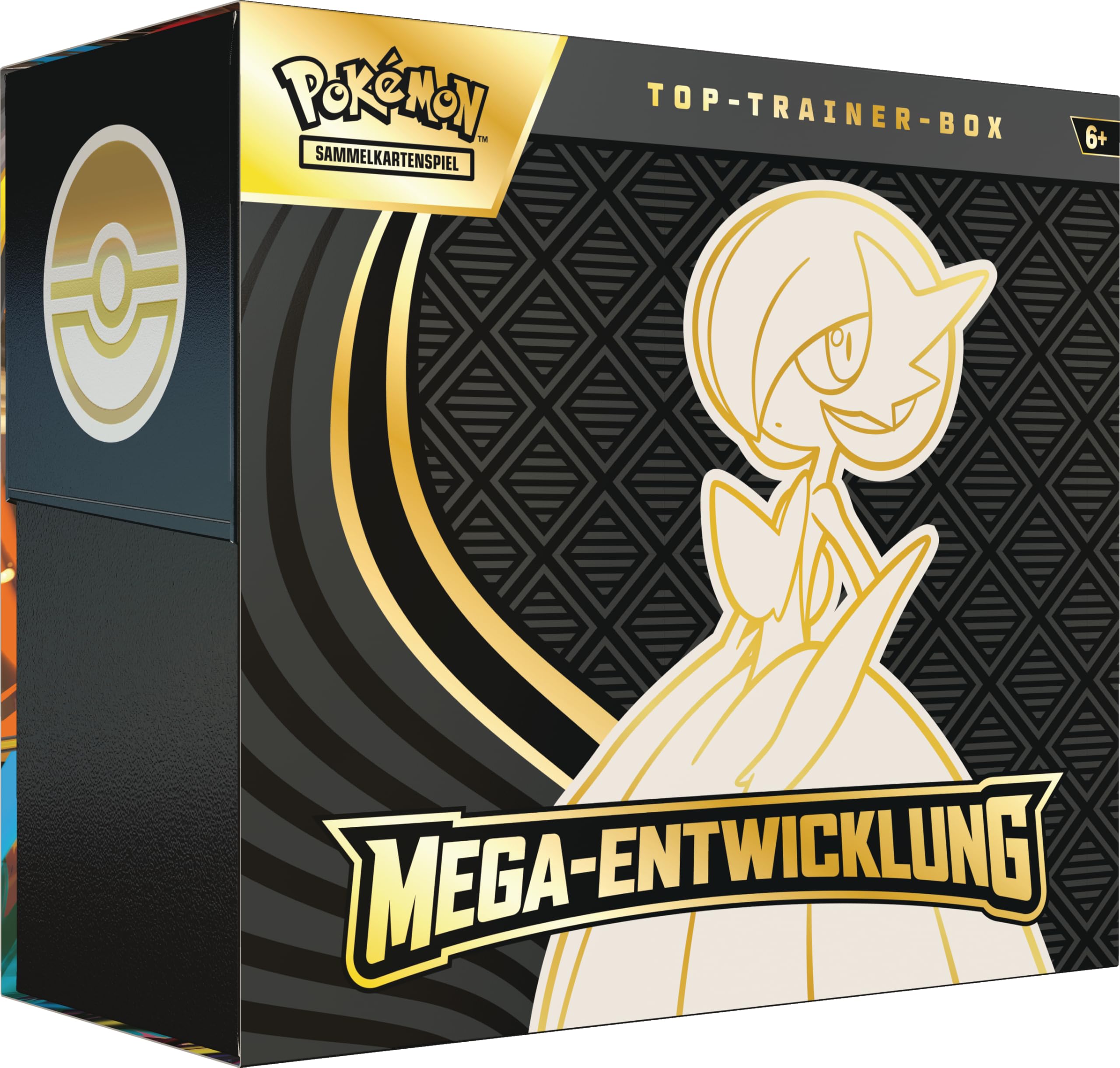 Pokémon-Sammelkartenspiel: Top-Trainer-Box Mega-Entwicklung: Guardevoir (1 Vollbild-Promokarte, 9 Boosterpacks & Zubehör)