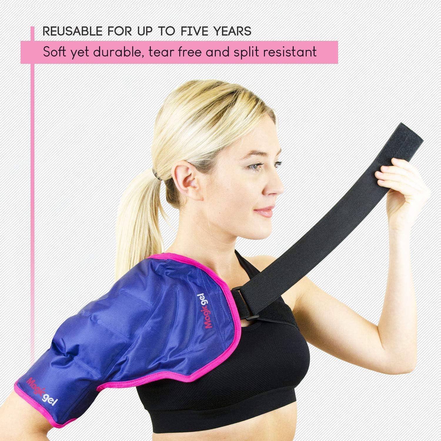 Magic Gel Shoulder Ice Pack, Reusable and Flexible Hot or Cooling Therapy Support for Men and Women - Image 5