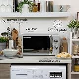 Russell Hobbs RHMM701S 17 Litre 700 W Microwave Silver Solo Manual 5 Power view 2