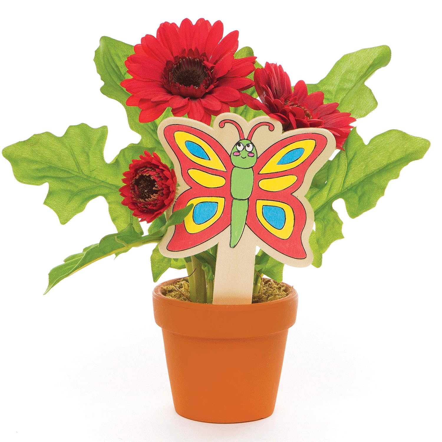 Baker Ross AR233 Bug Wooden Stakes - Pack of 10, Handy Lawn Decorations for Kids to Decorate and Gift, Assorted, (Pack of 10) - Image 5
