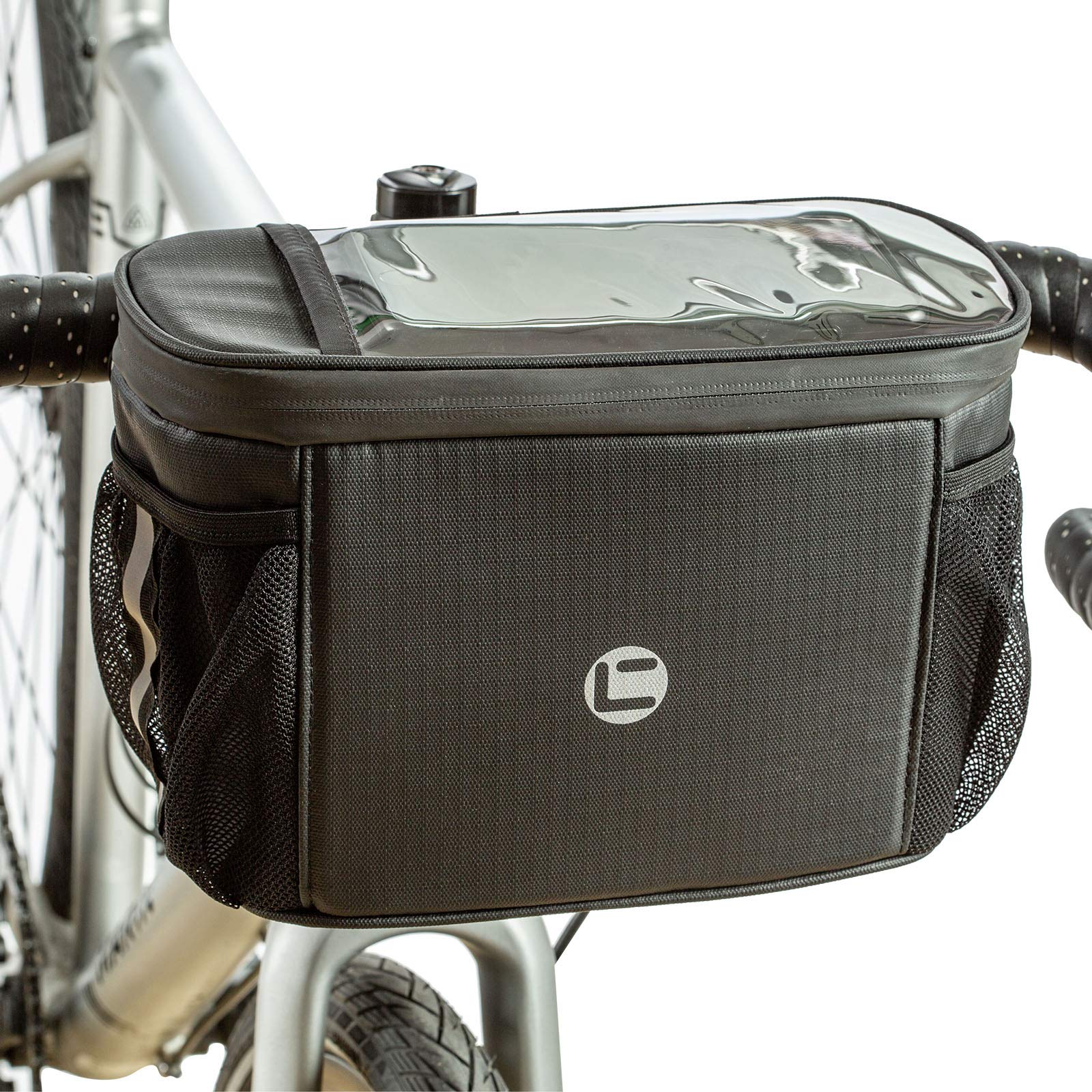 UBORSE Bike Handlebar Bag Waterproof Bicycle Frame Bag with Touch Screen Bicycle Front Insulated Cycle Basket Bag with Built-in Aluminum Foil
