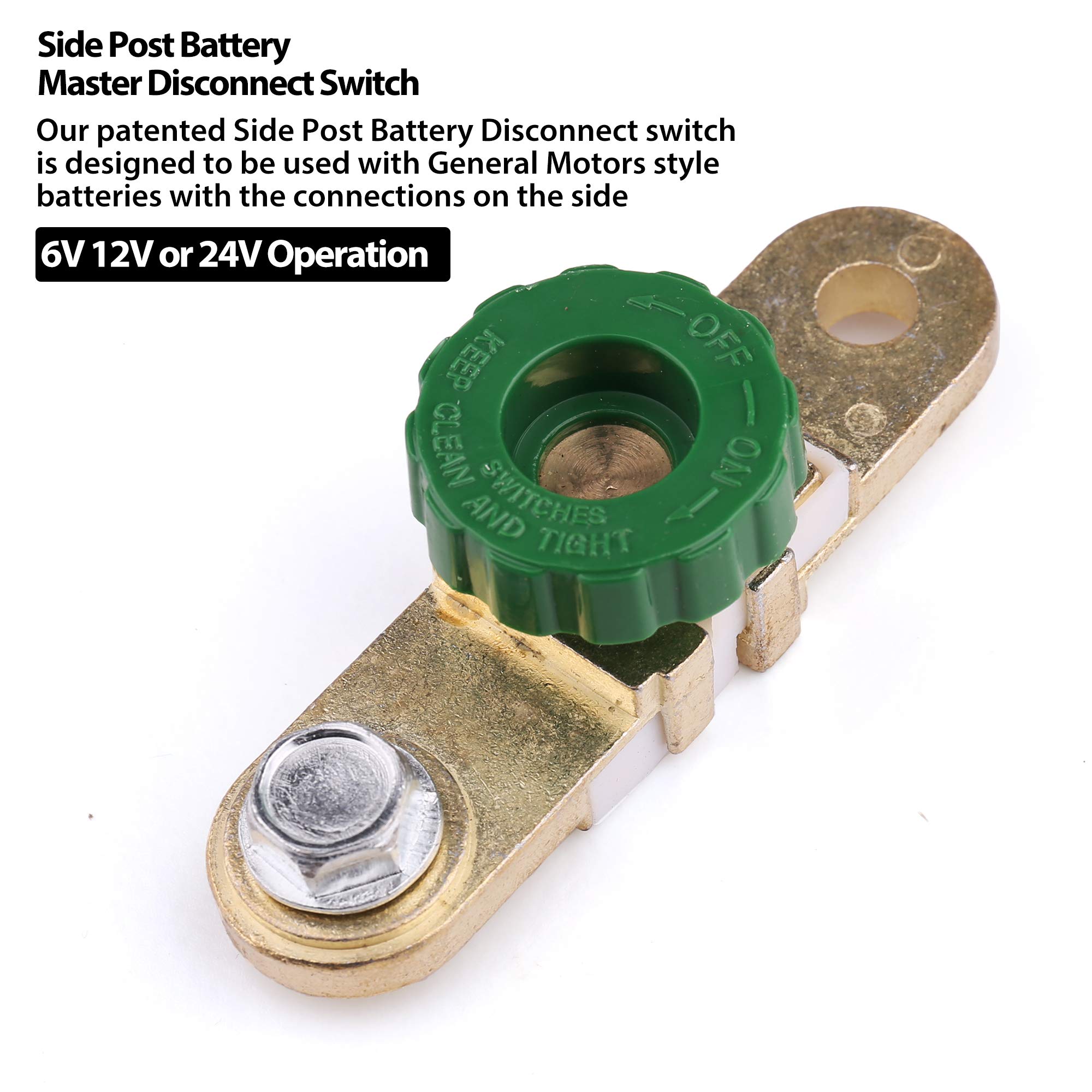 12V 24V Battery Cutoff Switch LotFancy Top Post Battery Disconnect