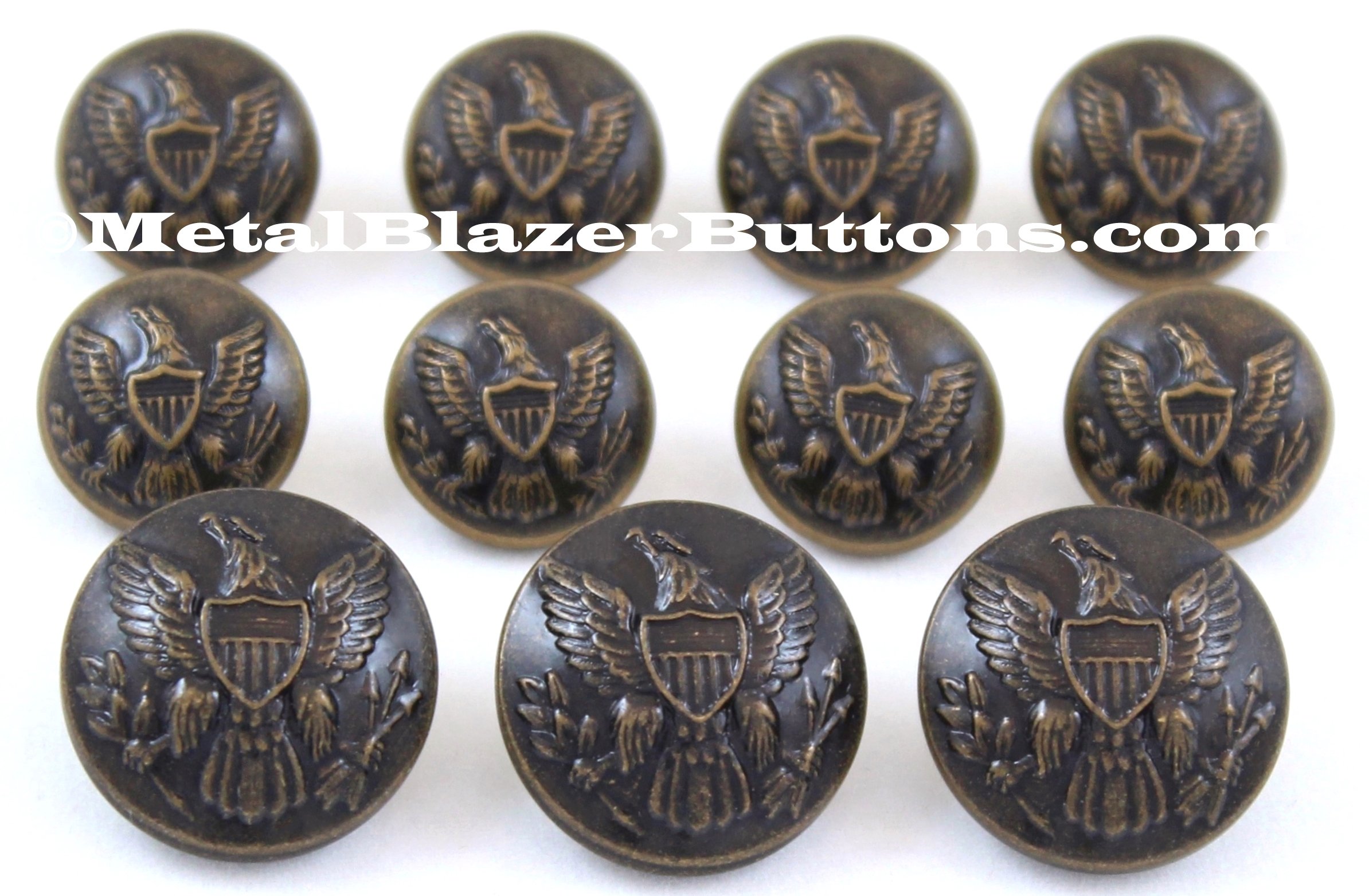 Buy WATERBURY BUTTONS ANTIQUE BRASS American Civil War UNION ARMY