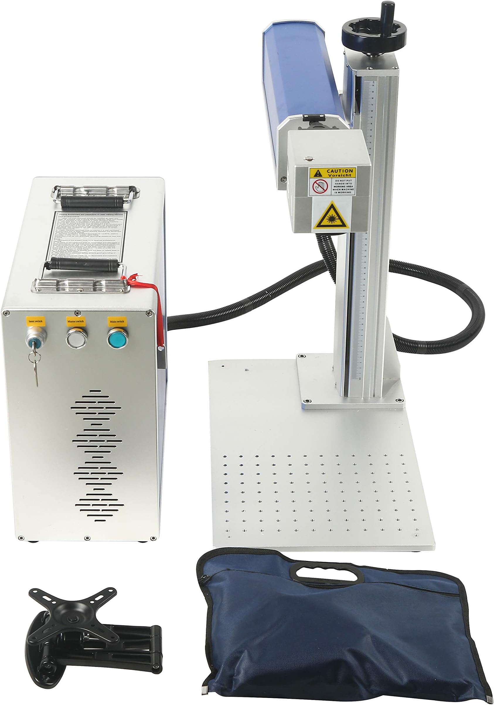 ZEYI 30W Desktop Fiber Laser Engraving Machine, 110V/60Hz, FDA 150 x 150 mm Fiber Laser Marking Machine, for Metal & Non-Metal