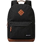 TRAILKICKER Travel Backpack, 17 Inch Laptop Backpack, Water Resistant College Bookbag, Large Capacity Computer Backpacks (Black)