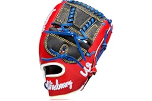 WISDMERY Full Grain Leather Baseball Softball Glove Adult Youth Infield Outfield