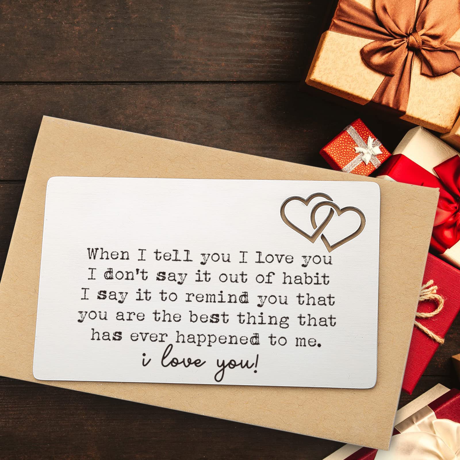 YODOCAMP Metal Wallet Card For Husband - Engraved 'I Choose You' Gift From Wife, Anniversary & Valentine's - View #10