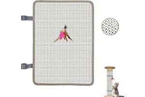 Deapher Cat Nail File Scratcher with 80-Grit Aluminum Oxide - Wrap-Around Design for Nail Trimming & Scratching Post Repair | Cat Scratchers That File Nails (Post Style1PCS)