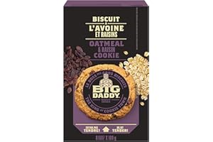 BIG DADDY Oatmeal & Raisin Cookies,Soft & Tender Home-baked Style Gourmet Cookies, Contains 8 cookies (Individually Wrapped),