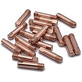 15AK MB15 MAG MIG Welding Torch Contact Tip .023'' & 0.6mm M6x25mm 20pk