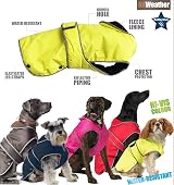 Ancol Muddy Paws All Weather Stormguard Coat Black XS (25cm) 43cm Girth view 9