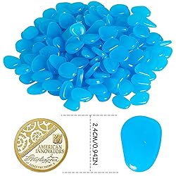 OSOPOLA 150 PCS Luminous Stones - Blue Glow Rocks