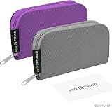 ECO-FUSED Memory Card Case 44 Slots 22+22 8 Pages Dual Pack Grey Purple view 7