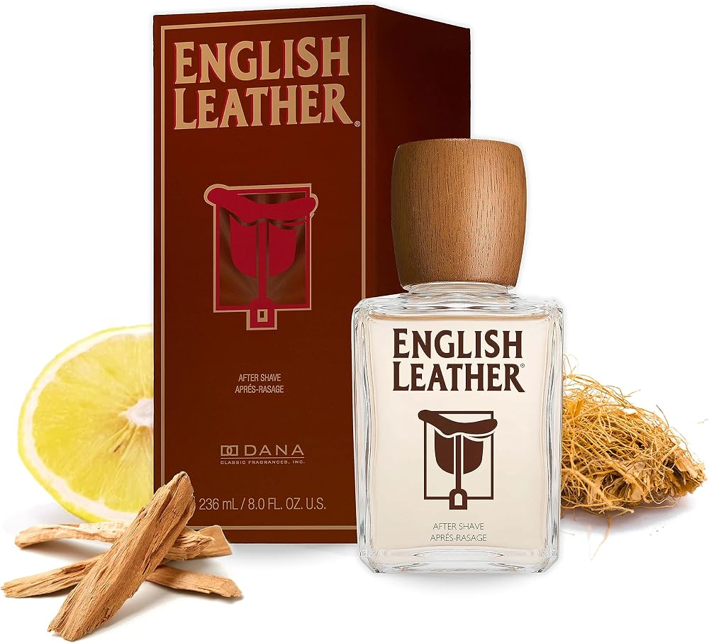 Dana English Leather Men After Shave Splash 8 Ounce
