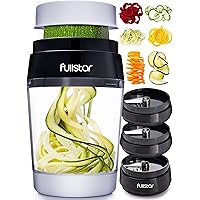 Vegetable Spiralizer Vegetable Slicer - Zucchini Spiralizer Zoodles Noodles Maker - Veggie Carrot Cucumber Slicer Spiral Cutt