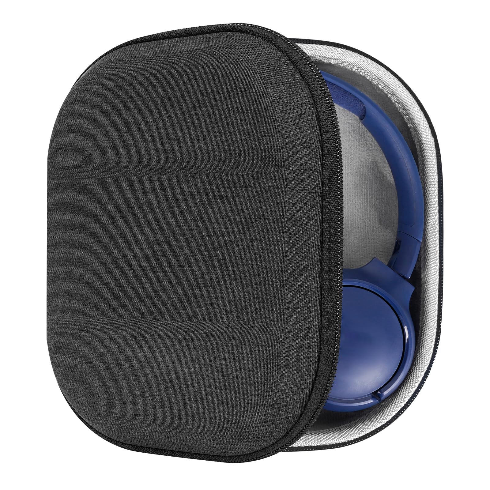 Geekria Shield Headphones Case Compatible with JBL Tune 660BTNC, 700BT, 510BT, 570BT, Live 460NC, Replacement Hard Shell Travel Carrying Bag with Cable Storage (Dark Grey)