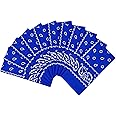 Vamqor 100% Cotton 10 Pack Fine Bandanas