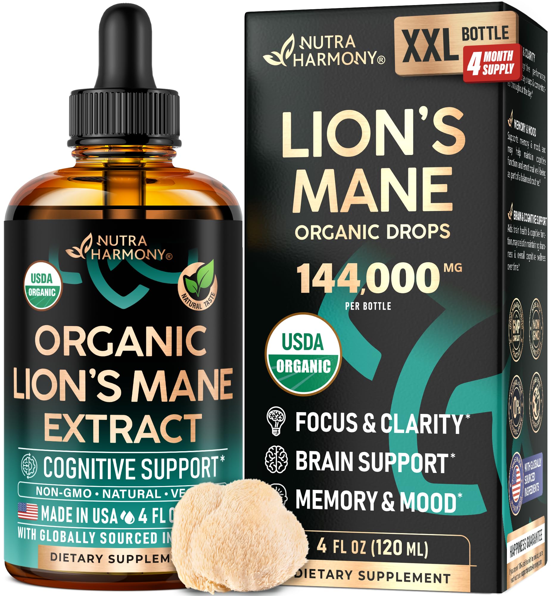 Lion's Mane Organic Drops