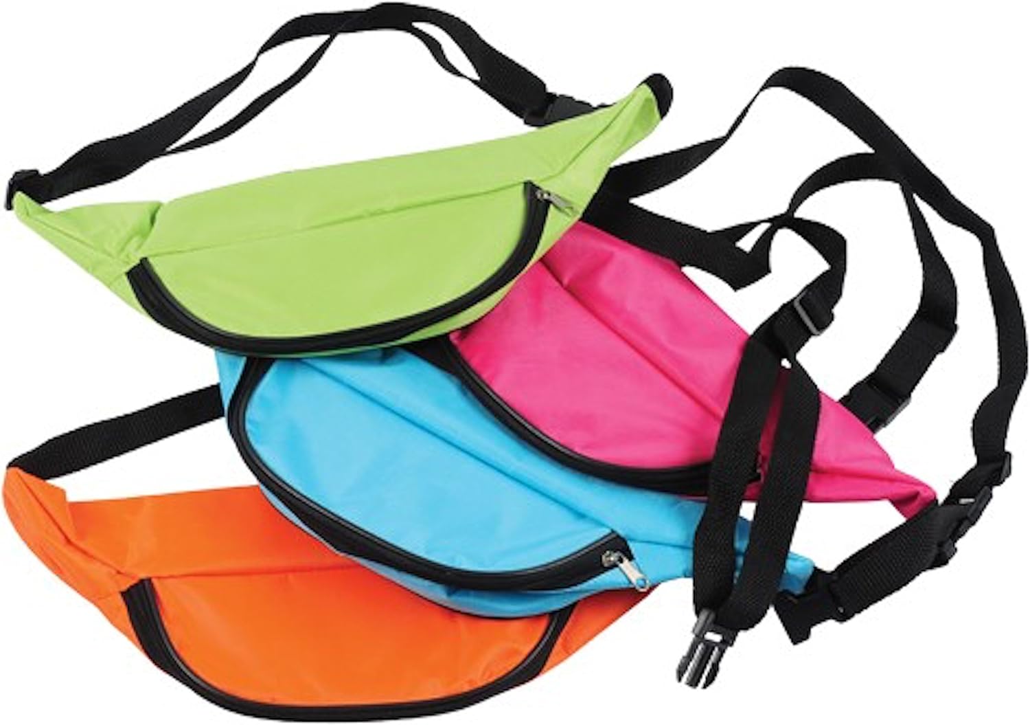 U.S. Toy Assorted Neon Color Adjustable Fanny Packs (12) Great for Kids! 49392629376 | eBay