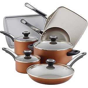 Farberware High-Performance Nonstick Cookware Pots and Pans Set