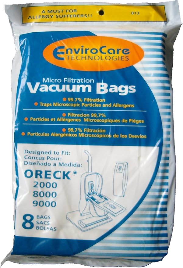 8 Oreck Type Xl Micro Filtration vacuum bags + BELT Oreck Vacuum