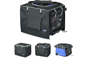NGB Generator Runing Cover 24.8L x 20.2Wx 20.8H for Universal Most Inverter Generators Made of 600D plus 210D Double Layer Heavy Duty Waterproof Fabric The Top Cover is Waterproof for Refueling.