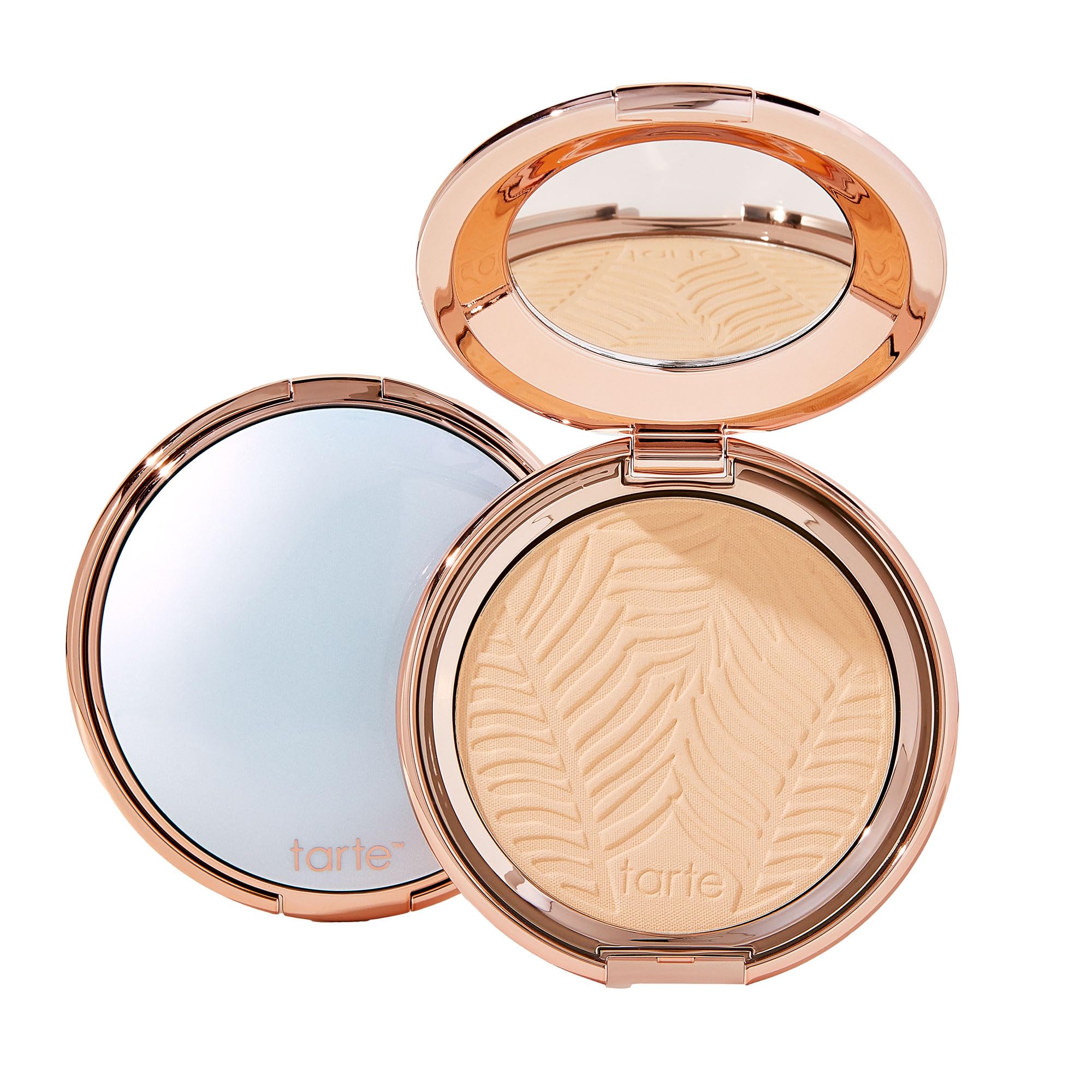 tarte Amazonian clay blurring powder foundation – Buildable Light-to-Medium Coverage, Natural Matte Longwear Finish, Blurs look of Pores, Vegan & Cruelty-Free, full size, 12N fair neutral