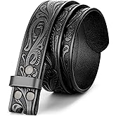 BELTROAD Western Leather Belt Strap for Men Women Cowboy Cowgirl Leather Mens Belts for Jeans Birthday Christmas Belt Gifts