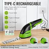 WORKPRO 2 in 1 Cordless Hedge Trimmer and Grass Shear 3.6 V 2000 mAh view 6