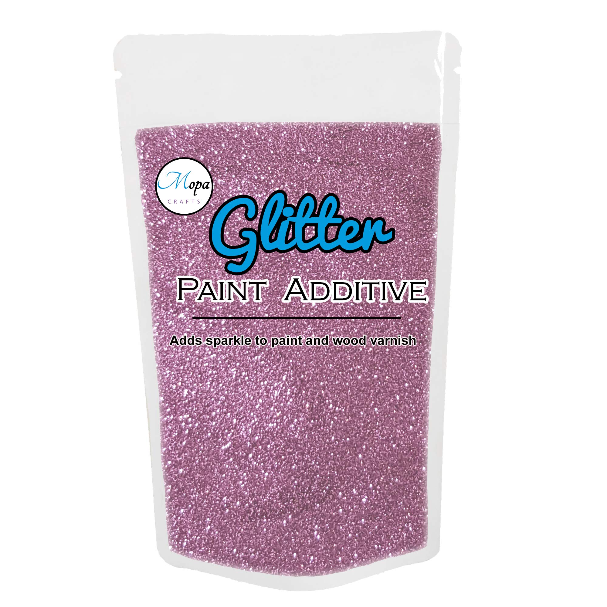 Mopa Crafts Radiant Orchid Glitter Paint Crystal Additive 100g for Emulsion Paint - for use with Interior/Exterior Wall, Ceiling, Wood, Metal, Varnish, Dead Flat, Matt, Soft Sheen or Silk Paints