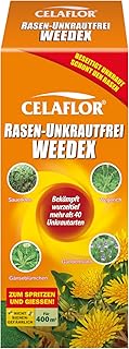 Celaflor 3579 Rasen-Unkrautfrei Weedex, Hochwirksamer Unkrautvernichter zur Bekämpfung von schwer bekämpfbaren Unkräutern im Rasen, Konzentrat, 400 ml Flasche