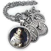 St. Bernard of Clairvaux Necklace, Keychain or Clip, Patron Saint Catholic Jewelry, Confirmation Gift