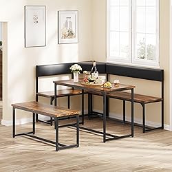 DWVO 3-Piece Dining Table Set for 4-6 People