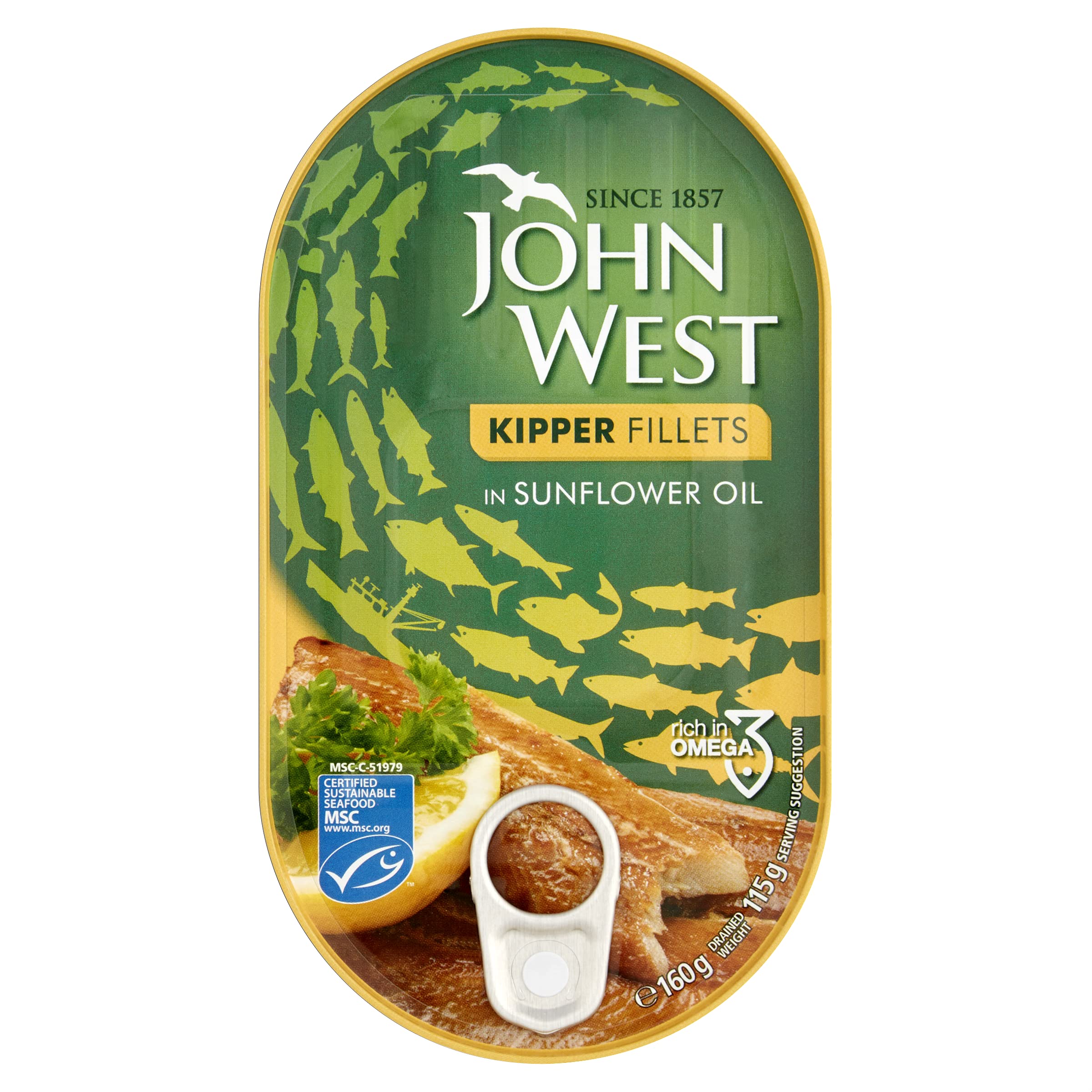 John West Kippers Oil, Pack of 10