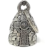 Bravo Bells Celtic Cross Motorcycle Biker Bell Accessory or Key Chain for Luck