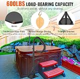 VEVOR 360° Rotatable Hot Tub Handrail, Adjustable 48-63in, 600lbs Capacity view 3