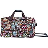 Rockland Rolling Duffel Bag, OWL, 22"