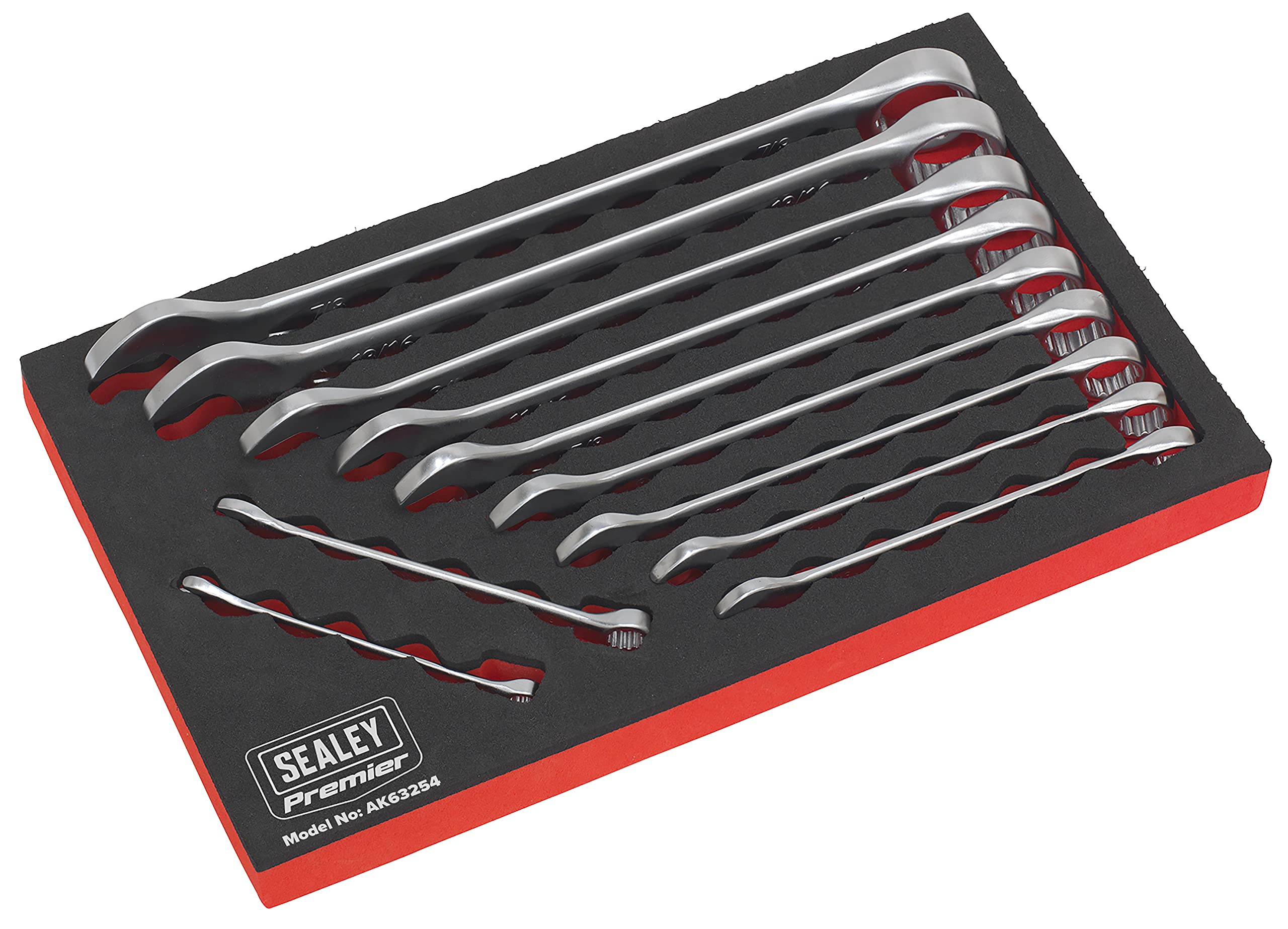 Sealey AK63254 11pc Combination Spanner Set - Imperial