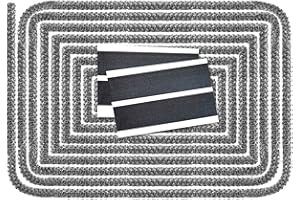 LANUCN Wood Stove Door Gasket Rope, High Temperature Seal Replacement kit for Fireplace, Oven, Pellet Stove, Central Boiler (3/8" x 98" Rope)