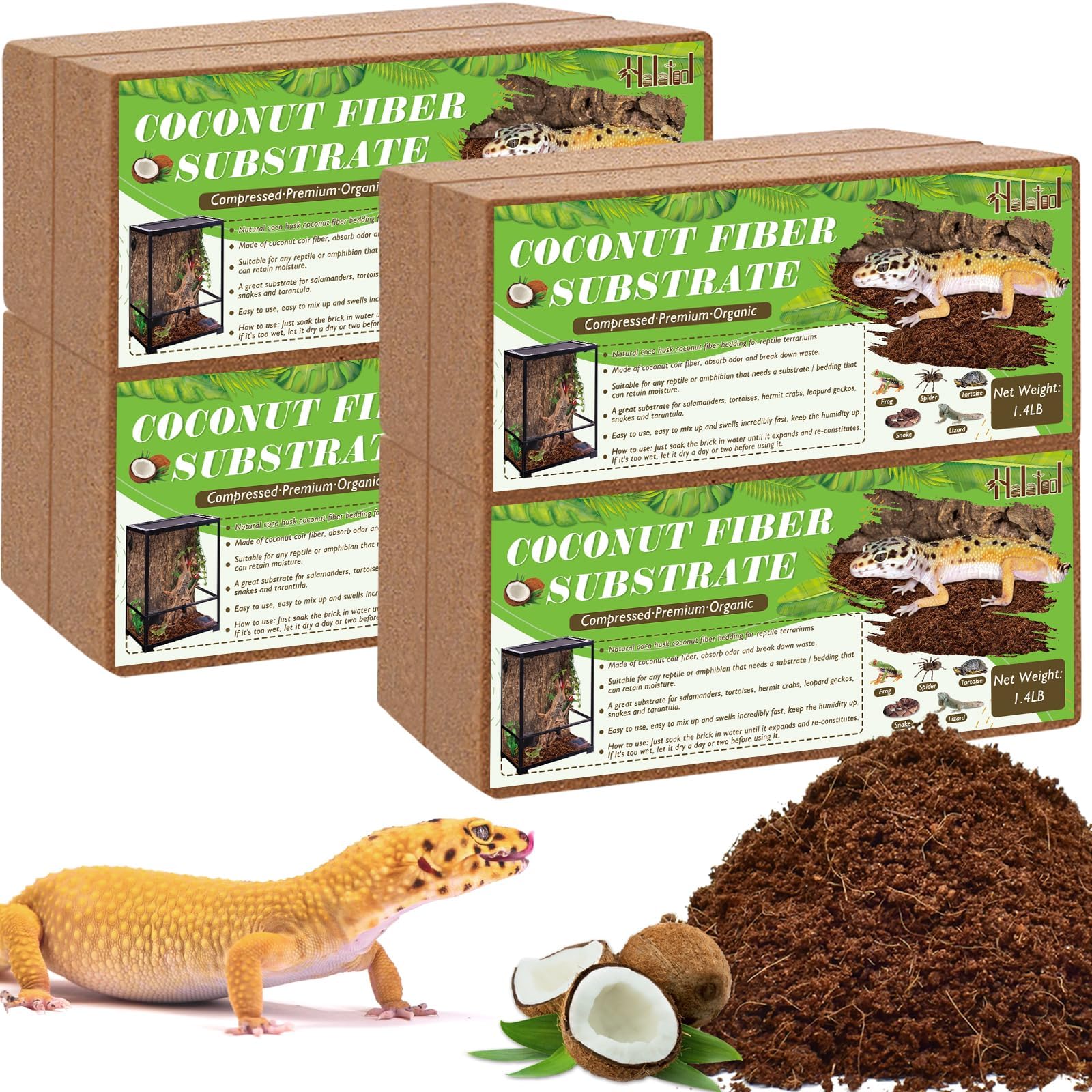 Mua Halatool 8Pack Compressed Coconut Fiber Substrate for Reptile ...