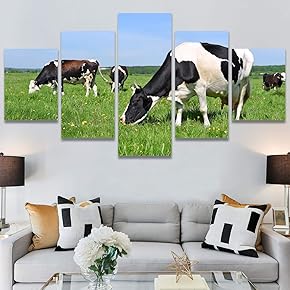 SIGNWIN 5 Panel Canvas Wall Art Modern Art...