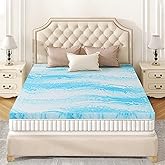Mattress Topper Twin - 2 Inch Memory Foam Mattress Topper Cooling Gel Infusion CertiPUR Certified