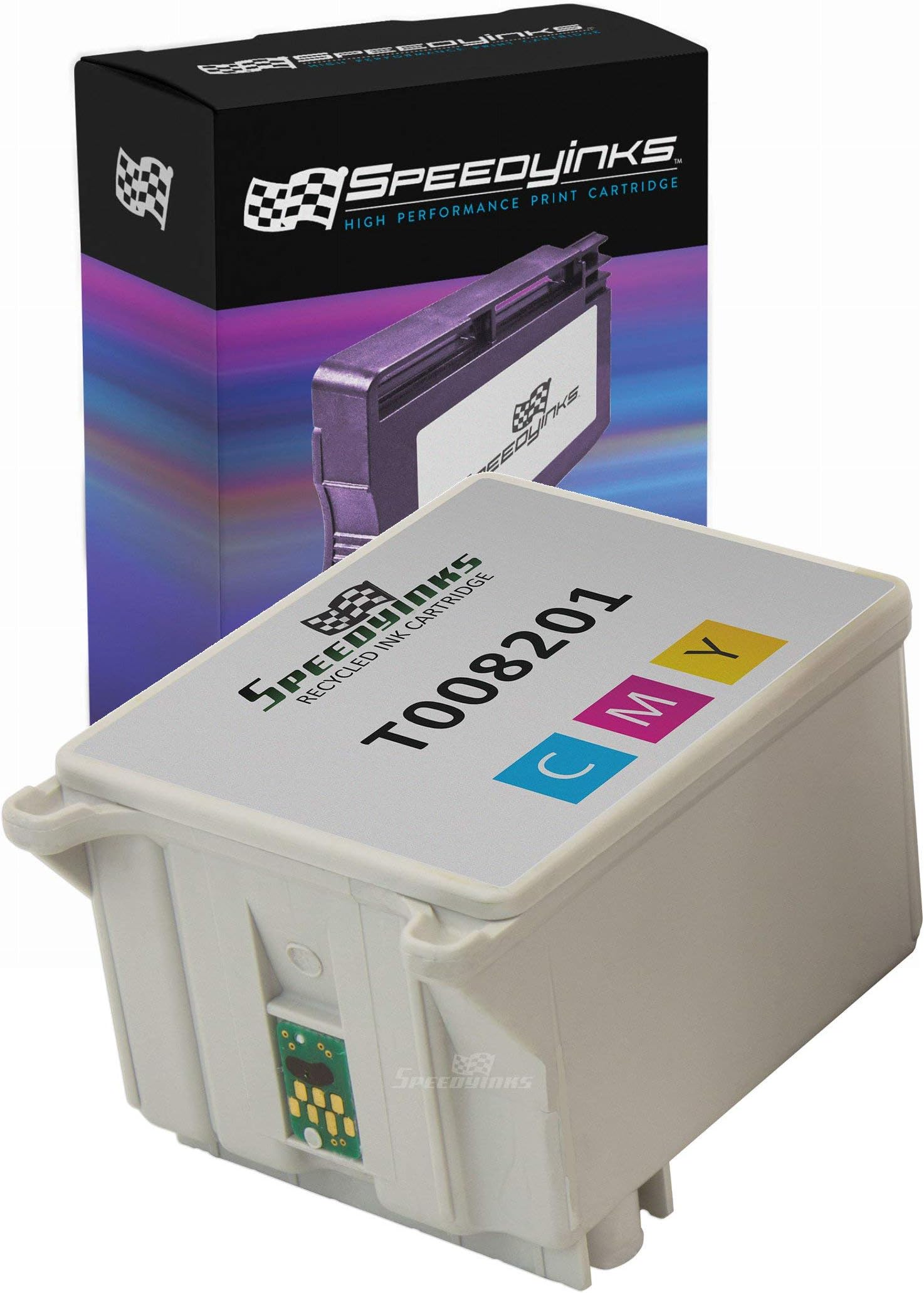 Speedy Inks Remanufactured Ink Cartridge Replacement for Epson T008201 (Color)
