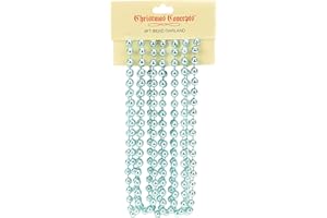 CHRISTMAS CONCEPTS 9ft Christmas Bead Chain - Christmas Bead Garlands - Christmas Ornaments (Ice Blue)