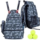 Large Tennis Bag for Women and Men, Tennis Backpack Racket Bag to Hold Rackets, Balls and Other Accessories of Tennis, Pickle