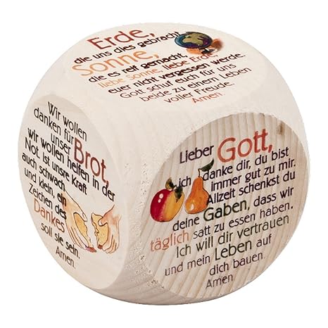 MaMeMi Tischgebete Gebetswürfel Tischgebete für Kinder